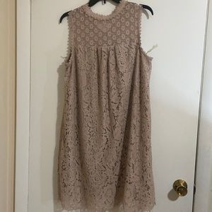 Women’s large Sleeves Beige short dress